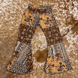 Bella Ryu Kids super cute brown print bell bottom